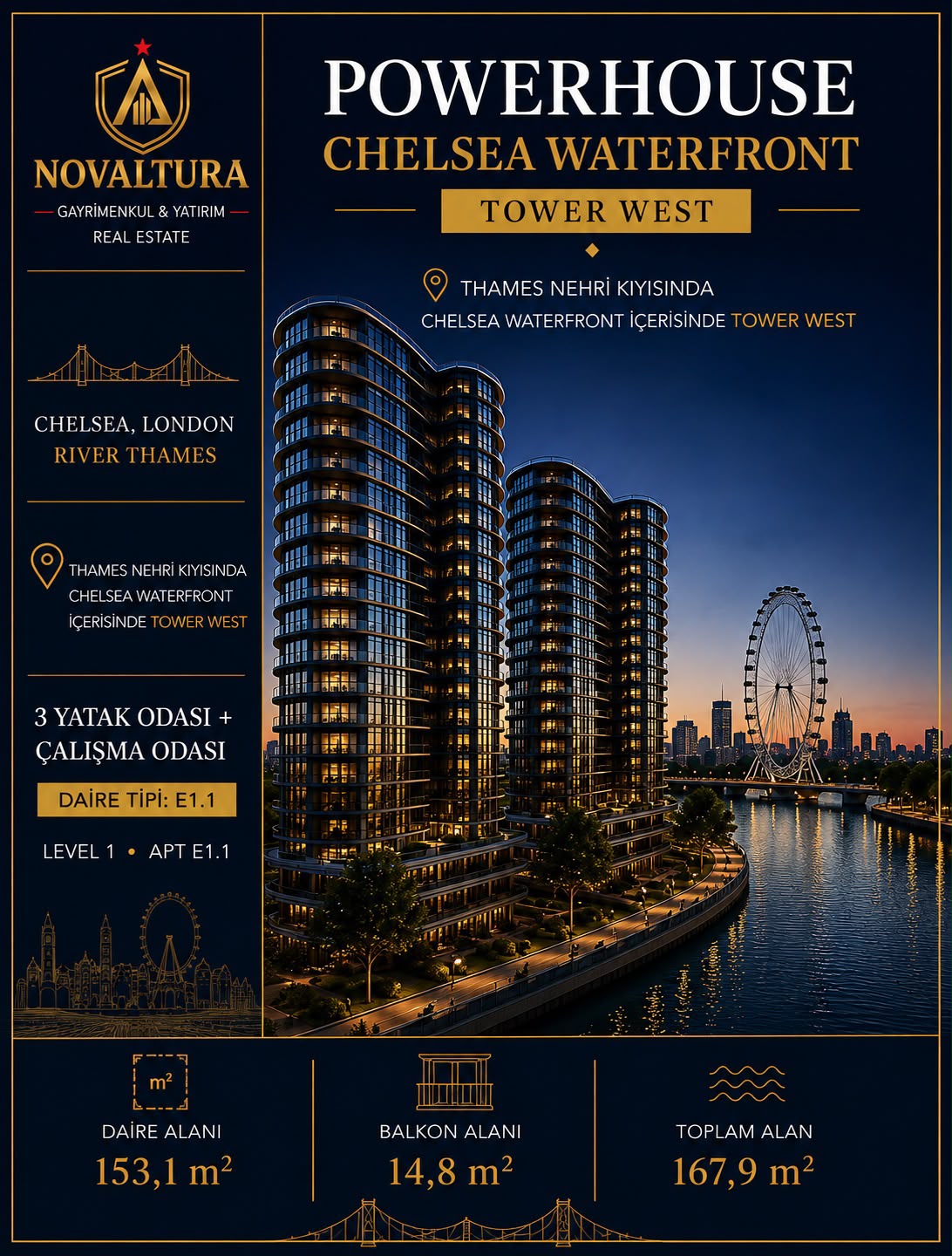 POWERHOUSE  CHELSEA WATERFRONT  TOWER WEST